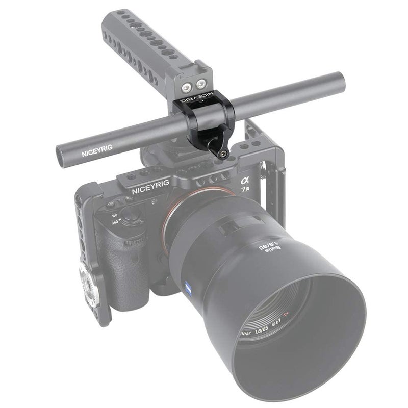 NICEYRIG 15mm Rod Clamp, Single Rod Holder for 15mm Rail Support System, EVF Mount, LED Light, Microphone - 331 - Image 2